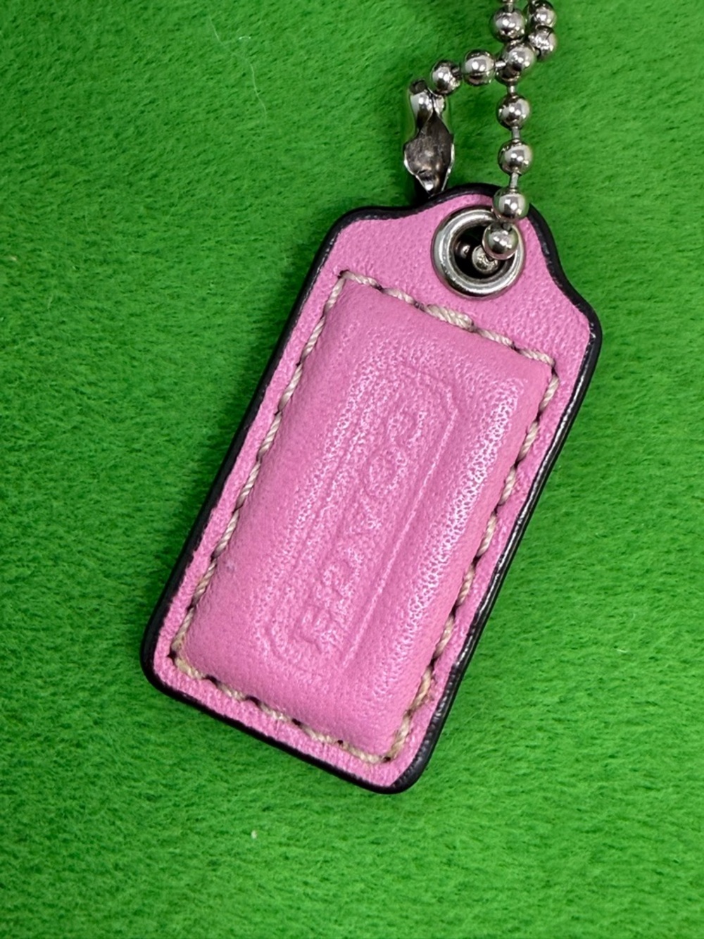 COACH Pink All Over Signature Kiss Lock Coin Purse - Picture 4 of 8